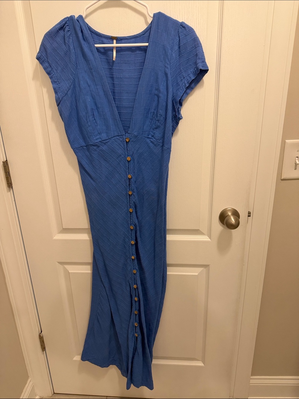 Free People New In Town Dress Blue size Large